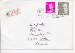 Gelaufener Einschreibebrief (R-letter) Von Spanien Nach Deutschland, 1985 - *) - Used Stamps