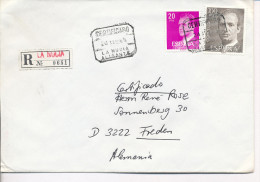 Gelaufener Einschreibebrief (R-letter) Von Spanien Nach Deutschland, 1985 - *) - Usados