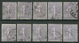 N° 200 X 10 EXEMPLAIRES - COTE : 18,50 E - 1903-60 Sower - Ligned