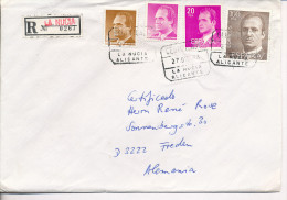 Gelaufener Einschreibebrief (R-letter) Von Spanien Nach Deutschland, 1986 - *) - Oblitérés