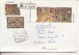 Gelaufener Einschreibebrief (R-letter) Von Spanien Nach Deutschland, 1986 - *) - Usados