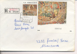 Gelaufener Einschreibebrief (R-letter) Von Spanien Nach Deutschland, 1986 - *) - Usati