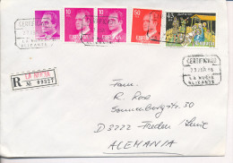 Gelaufener Einschreibebrief (R-letter) Von Spanien Nach Deutschland, 1986 - *) - Used Stamps