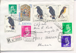 Gelaufener Einschreibebrief (R-letter) Von Spanien Nach Deutschland, 1986 - *) - Used Stamps