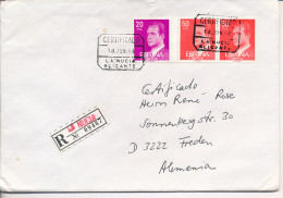 Gelaufener Einschreibebrief (R-letter) Von Spanien Nach Deutschland, 1986 - *) - Used Stamps