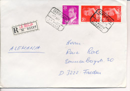 Gelaufener Einschreibebrief (R-letter) Von Spanien Nach Deutschland, 1986 - *) - Used Stamps