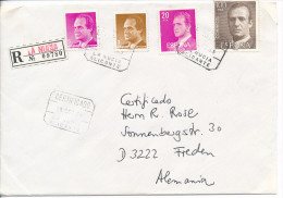 Gelaufener Einschreibebrief (R-letter) Von Spanien Nach Deutschland, 1986 - *) - Usati