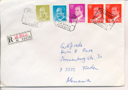 Gelaufener Einschreibebrief (R-letter) Von Spanien Nach Deutschland, 1986 - *) - Usati