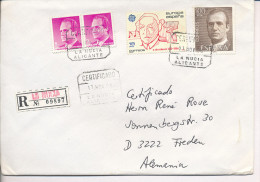 Gelaufener Einschreibebrief (R-letter) Von Spanien Nach Deutschland, 1986 - *) - Used Stamps