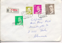 Gelaufener Einschreibebrief (R-letter) Von Spanien Nach Deutschland, 1986 - *) - Used Stamps