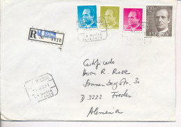 Gelaufener Einschreibebrief (R-letter) Von Spanien Nach Deutschland, 1987 - *) - Used Stamps