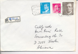Gelaufener Einschreibebrief (R-letter) Von Spanien Nach Deutschland, 1987 - *) - Usati