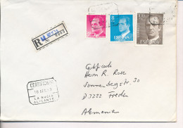 Gelaufener Einschreibebrief (R-letter) Von Spanien Nach Deutschland, 1987 - *) - Oblitérés