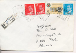 Gelaufener Einschreibebrief (R-letter) Von Spanien Nach Deutschland, 1987 - *) - Used Stamps