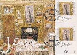 Carte-souvenir De L´Emission Commune Avec Lsrael - COB N° 2822HK - James Ensor - Herdenkingskaarten - Gezamelijke Uitgaven [HK]