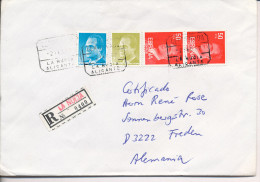 Gelaufener Einschreibebrief (R-letter) Von Spanien Nach Deutschland, 1987 - *) - Gebraucht