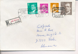 Gelaufener Einschreibebrief (R-letter) Von Spanien Nach Deutschland, 1987 - *) - Used Stamps