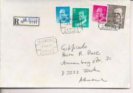 Gelaufener Einschreibebrief (R-letter) Von Spanien Nach Deutschland, 1987 - *) - Used Stamps