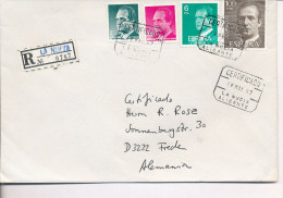 Gelaufener Einschreibebrief (R-letter) Von Spanien Nach Deutschland, 1987 - *) - Used Stamps