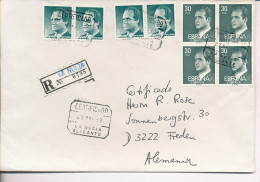 Gelaufener Einschreibebrief (R-letter) Von Spanien Nach Deutschland, 1987 - *) - Used Stamps