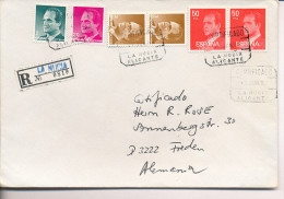 Gelaufener Einschreibebrief (R-letter) Von Spanien Nach Deutschland, 1987 - *) - Used Stamps