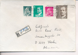 Gelaufener Einschreibebrief (R-letter) Von Spanien Nach Deutschland, 1987 - *) - Used Stamps