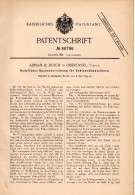 Original Patentschrift - Adrian & Busch In Oberursel , Taunus , 1895 , Sohlen - Nähmaschine , Schuster , Schuhmacher !!! - Machines