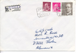 Gelaufener Einschreibebrief (R-letter) Von Spanien Nach Deutschland, 1988 - *) - Usados