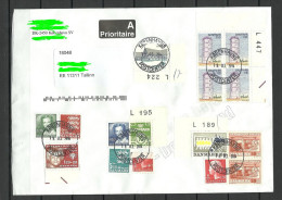 DENMARK Dänemark Danmark 2014 Cover To Estonia Estland Estonie With Many Stamps Lighthouse Queen Etc - Cartas & Documentos