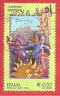 ITALIA REPUBBLICA USATO - 2013 - Folclore Italiano - Carnevale Termitano - € 0,70 - S. 3377 - 2011-20: Afgestempeld