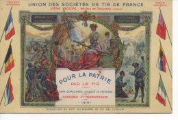 TIR - UNION  DES  SOCIETES  DE  TIR  DE  FRANCE, ANNEE 1915 - Tir (Armes)