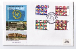 Enveloppe Philatélique Premier Jour, Parlement Européen, Premières élections, Londres, 1979 - EU-Organe