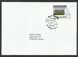 Portugal Lettre Voyagé 2012 Cachet Commemoratif Journée De L´ étudiant Révolte 1962 Student Day Event Postmark Cover - Postal Logo & Postmarks