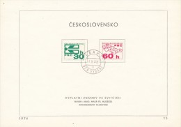 Czechoslovakia / First Day Sheet (1976/15) Praha (2): Zip Codes (= PSC) In Czechoslovakia; Painter: Fr. Hudecek - Zipcode