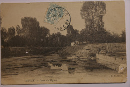 CPA Mauzé Canal Du Mignon 1905 - DO09 - Mauze Sur Le Mignon