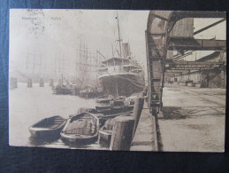 AK HAMBURG Hafen Schiff Inflafrankatur 1922 ////  D*11525 - Mitte