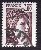 FRANCE  1978 -  Y&T  1979  -  Sabine 3f Brun  -  Oblitéré - 1977-1981 Sabina Di Gandon