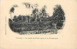 Pays Div- Afrique - Ref B364- Conakry - Le Jardin Du Palais Entre 1er Et 2eme Boulevard  - Carte Bon Etat  - - Guinée Française