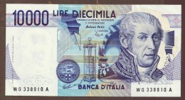 ITALIA 10.000 Lire 3.9.1984 A.VOLTA SERIE  WG....A   Signatures Fazio & Speziali - 10000 Lire