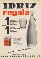 # ACQUA IDRIZ 1950s Advert Pubblicità Publicitè Reklame Food Drink Mineral Water Eau Agua Wasser - Manifesti