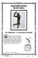 17,523 Bel Sonstamp Sony Stamps PTT Soie 523 524 2401    Art Artiste Sculpture XIX 19ème Siècle CS - Carte Souvenir FDC - Erinnerungskarten – Gemeinschaftsausgaben [HK]