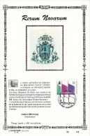 17,531 Bel Sonstamp Sony Stamps PTT Soie 531  2408    Religieux Rerum Novarum Allégorie CS - Carte Souvenir FDC 1991-5-1 - Cartes Souvenir – Emissions Communes [HK]