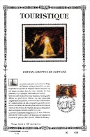 17,535 Bel Sonstamp Sony Stamps PTT Soie 535  2410    Tourisme Couvin Grottes De Neptune CS - Carte Souvenir FDC 1991-6- - Cartes Souvenir – Emissions Communes [HK]