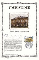 17,534 Bel Sonstamp Sony Stamps PTT Soie 534  2411    Tourisme Jette Abbaye De Dieleghem CS - Carte Souvenir FDC 1991-6- - Cartoline Commemorative - Emissioni Congiunte [HK]