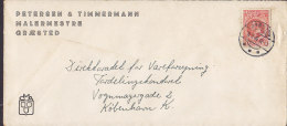 Denmark PETERSEN & TIMMERMANN Malermestre, GRÆSTED 1946 Cover Brief To KØBENHAVN K. Autolak GRÆSTED Cachet (2 Scans) - Covers & Documents