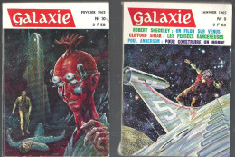 Science Fiction Lot De 6 Galaxie Du N°9 Au 14 De 1965 En Bon état - Marabout SF