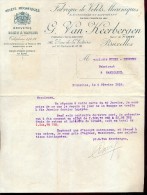 Factuur Facture Brief Lettre  - Fabrique De Volets G. Van Keerbergen - Bruxelles 1926 - 1900 – 1949