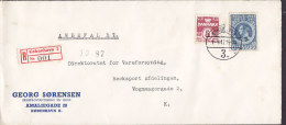 Denmark GEORG SØRENSEN Skibsproviantering En Gros Registered Einschreiben KØBENHAVN (3.) Label 1947 Cover Brief - Briefe U. Dokumente