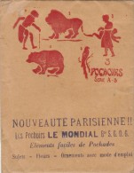 Les POCHOIRS Le Mondial. Nouveauté Parisienne. Enveloppe Complète De 5 Pochoirs + Mode D'emploi. Années 50 - Otros & Sin Clasificación