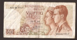 België 50 Frank 14-5- 1966 -NO: 822 R 7717.. - 50 Francs